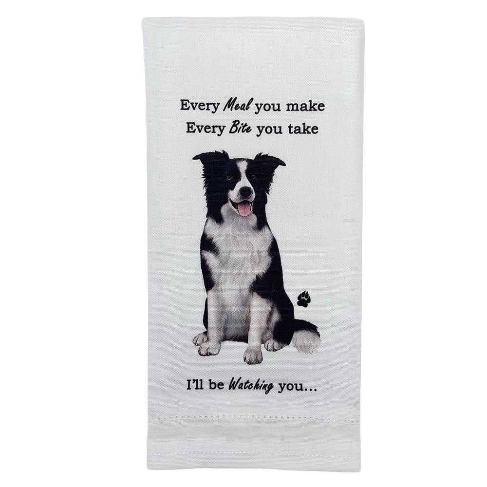 Border Collie Kitchen Towel - Premium Kitchen Towels from E&S Pets - Just $10.95! Shop now at Pat's Monograms