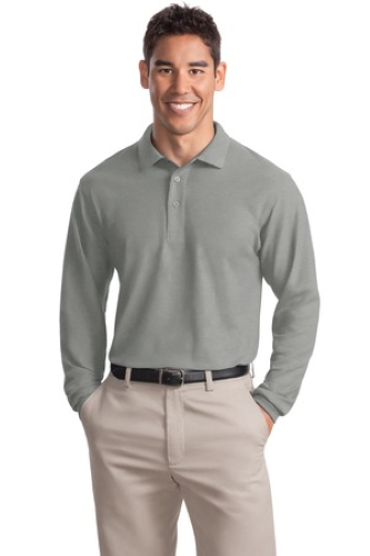 Veritas - K500LS Port Authority Unisex Long Sleeve Silk Touch Polo - Premium School Uniform from Pat's Monograms - Just $27! Shop now at Pat's Monograms