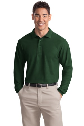 Veritas - Port Authority Unisex Long Sleeve Silk Touch Polo - Premium School Uniform from Pat's Monograms - Just $27.00! Shop now at Pat's Monograms