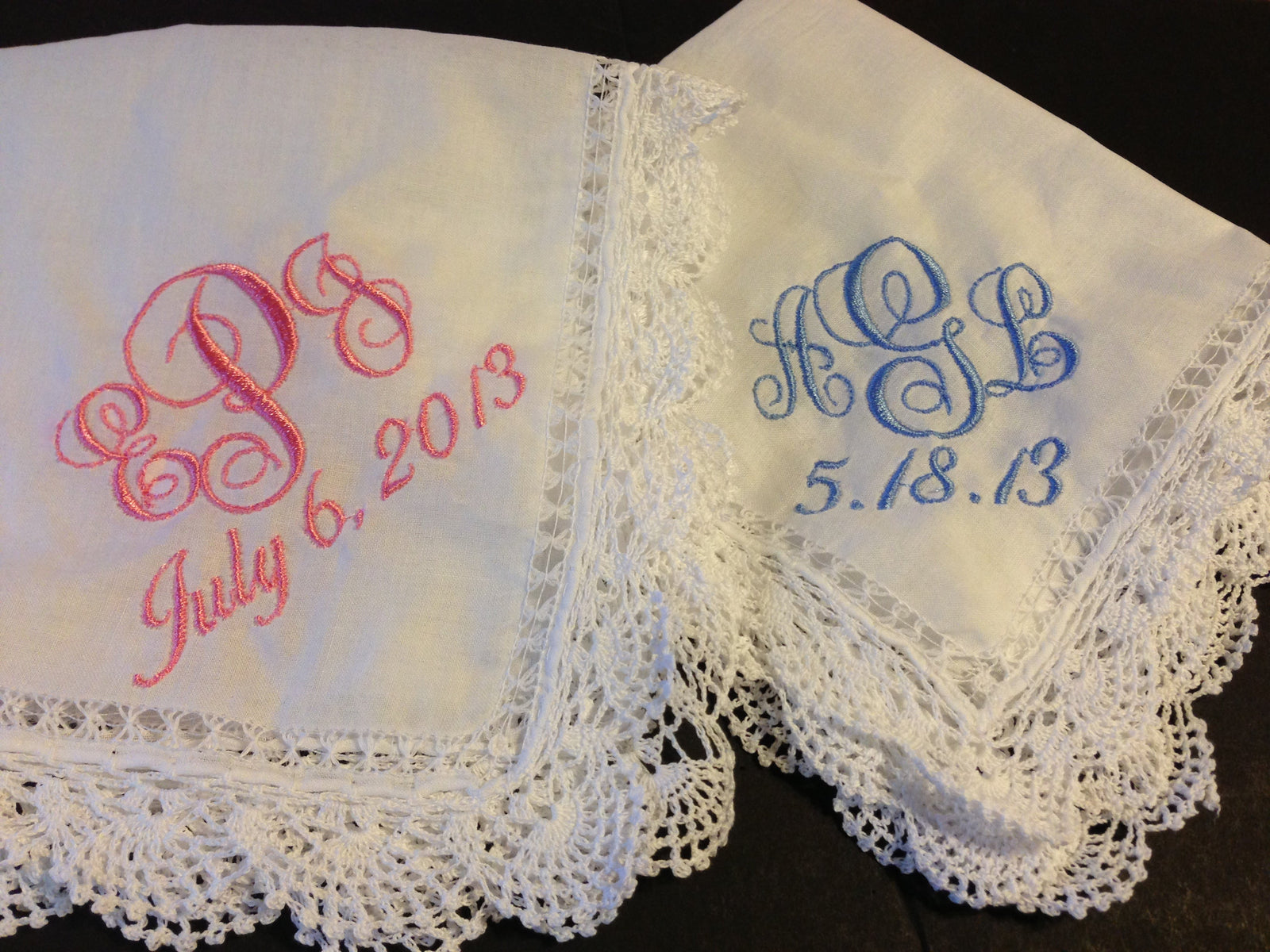 Monogram Handkerchief - Premium Accessories from Pat's Monograms - Just $18.00! Shop now at Pat's Monograms