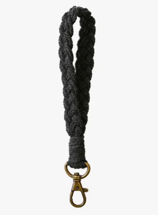 Macrame Flat Braided Wristlet Keychain - Premium  from Adorro - Just $7.5! Shop now at Pat's Monograms