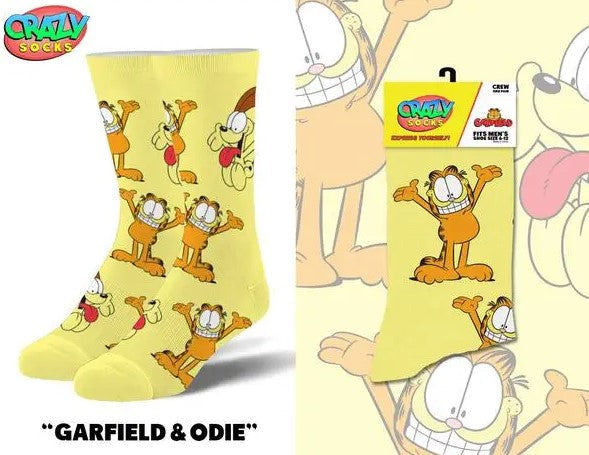 Garfield Crew Socks - Premium Socks from Crazy Socks - Just $7.0! Shop now at Pat's Monograms