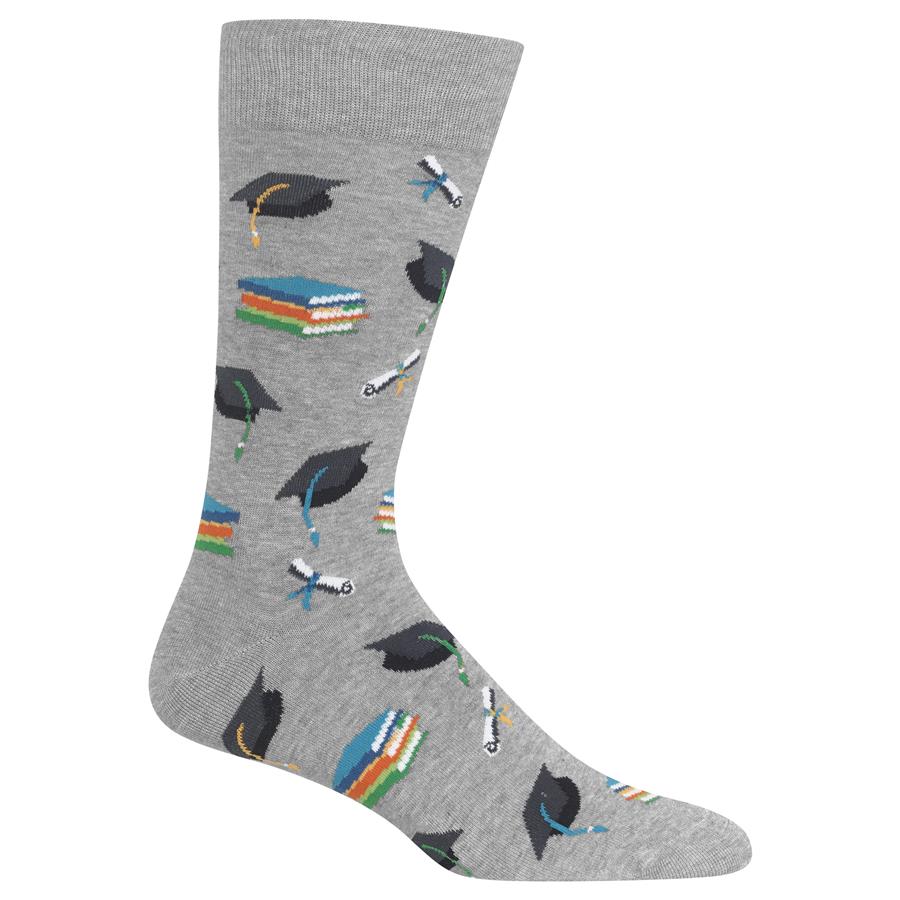 Graduation Crew Socks - Premium Socks from Hotsox - Just $11.95! Shop now at Pat's Monograms