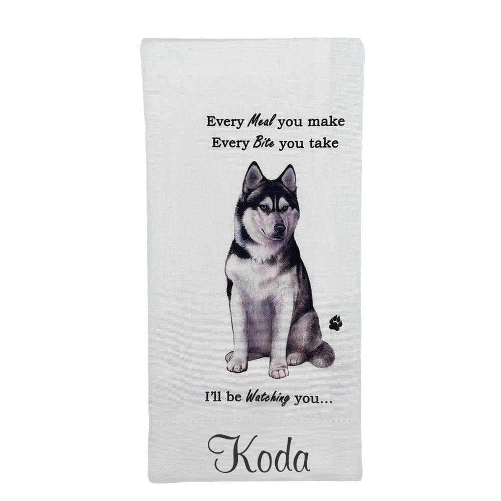 Siberian Husky Kitchen Towel - Premium Kitchen Towels from E&S Pets - Just $10.95! Shop now at Pat's Monograms