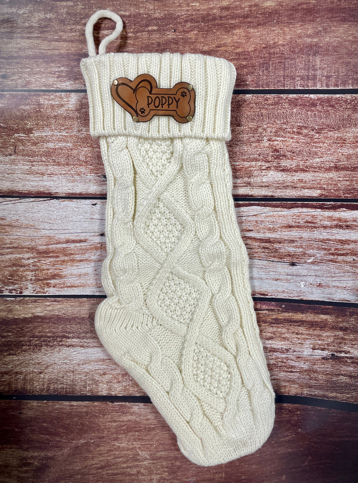 Personalized Dog Christmas Stocking - Premium holiday from Pat's Monograms - Just $28.95! Shop now at Pat's Monograms