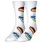 Moon Pie Crew Socks - Premium Socks from Crazy Socks - Just $8! Shop now at Pat's Monograms