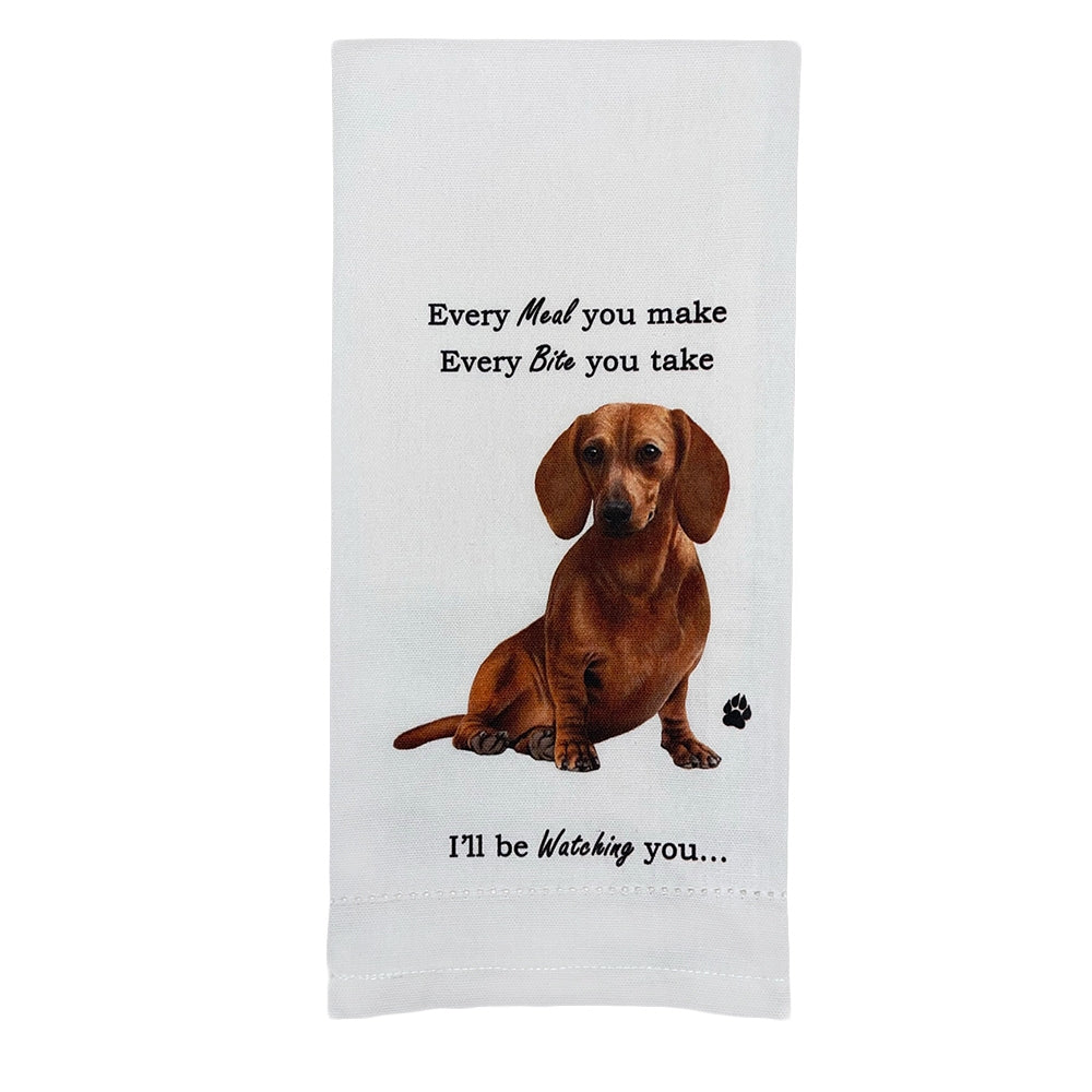 Dachshund Red Kitchen Towel - Premium Kitchen Towels from E&S Pets - Just $10.95! Shop now at Pat's Monograms