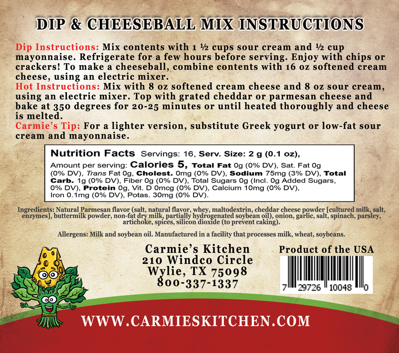 Spinach Parmesan Dip - Premium Dips & Spreads from Carmie's Kitchen - Just $4.5! Shop now at Pat's Monograms