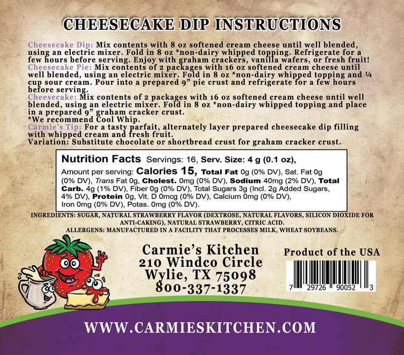 Strawberries n' Cream Cheesecake Dip - Premium Dips & Spreads from Carmie's Kitchen - Just $4.5! Shop now at Pat's Monograms