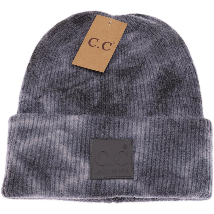 Tie Dye CC Beanie with Rubber Patch - Premium Accessories from CC Beanie - Just $21.00! Shop now at Pat's Monograms