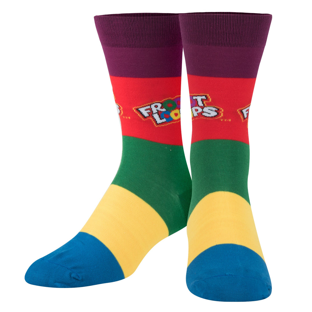 Froot Loops Crew Socks - Premium Socks from Crazy Socks - Just $7.00! Shop now at Pat's Monograms