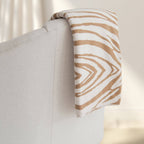 Rumi Zebra Cotton Knit Throw: Beige - Premium  from Tajik Home LLC - Just $35.95! Shop now at Pat's Monograms