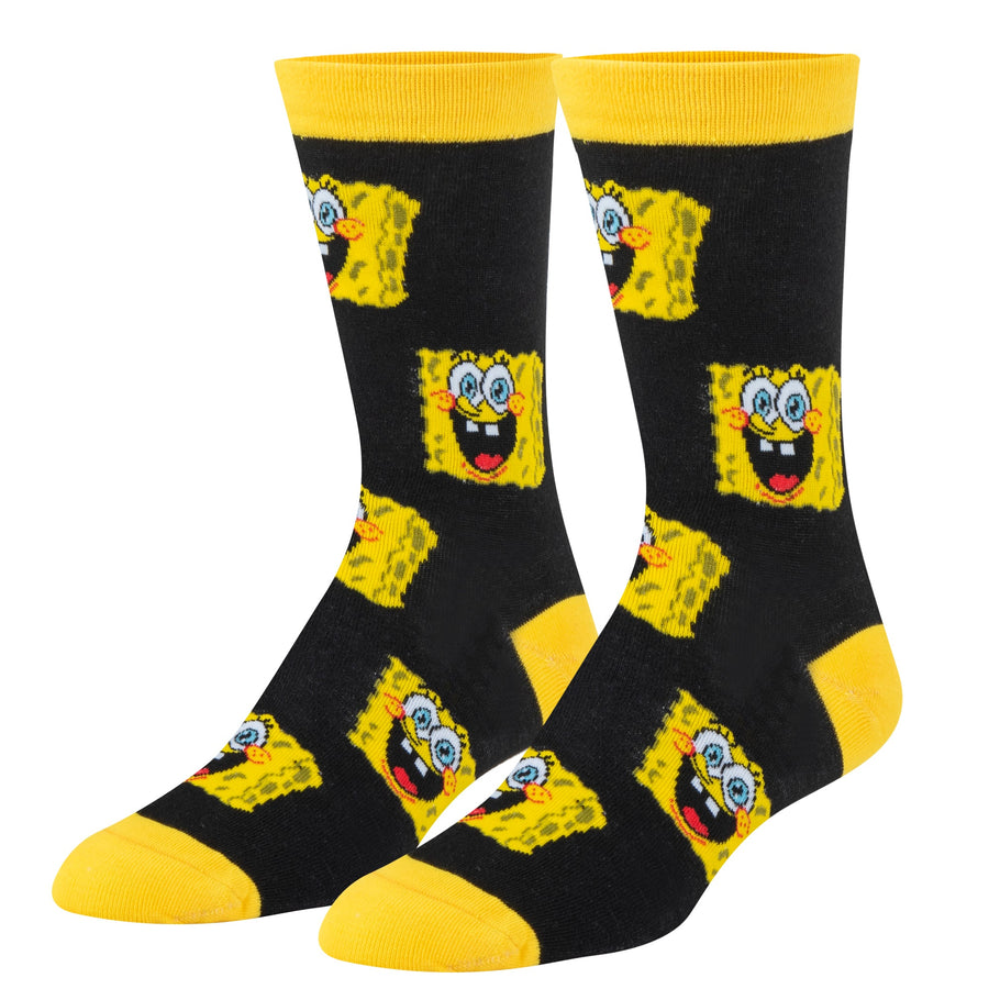 Sponge Bob Crew Socks - Premium Socks from Crazy Socks - Just $7.00! Shop now at Pat's Monograms