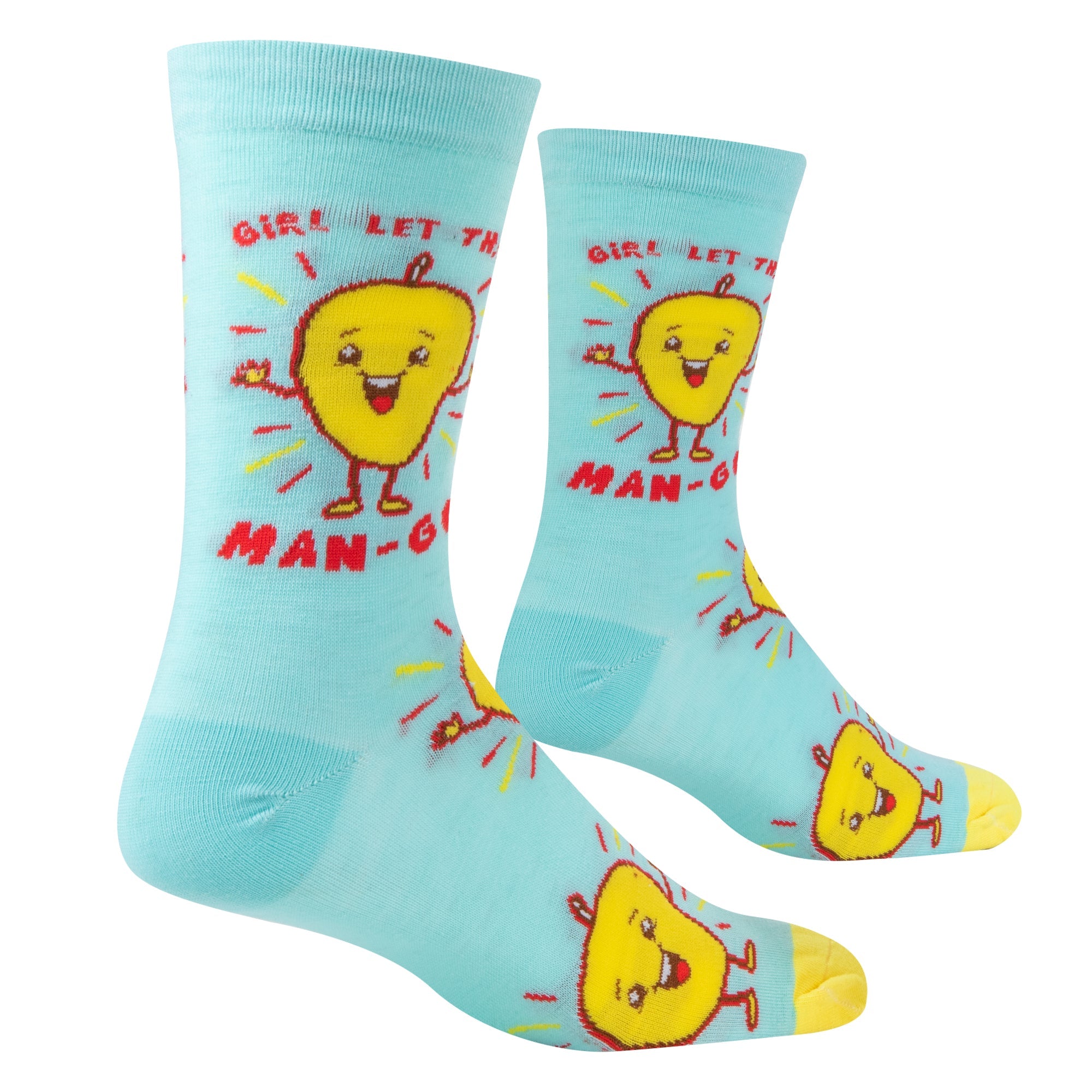 Let that Man-GO Crew Socks - Premium Socks from Crazy Socks - Just $8! Shop now at Pat's Monograms