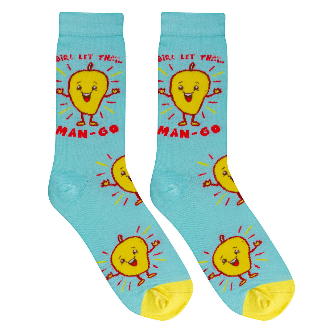 Let that Man-GO Crew Socks - Premium Socks from Crazy Socks - Just $7.00! Shop now at Pat's Monograms