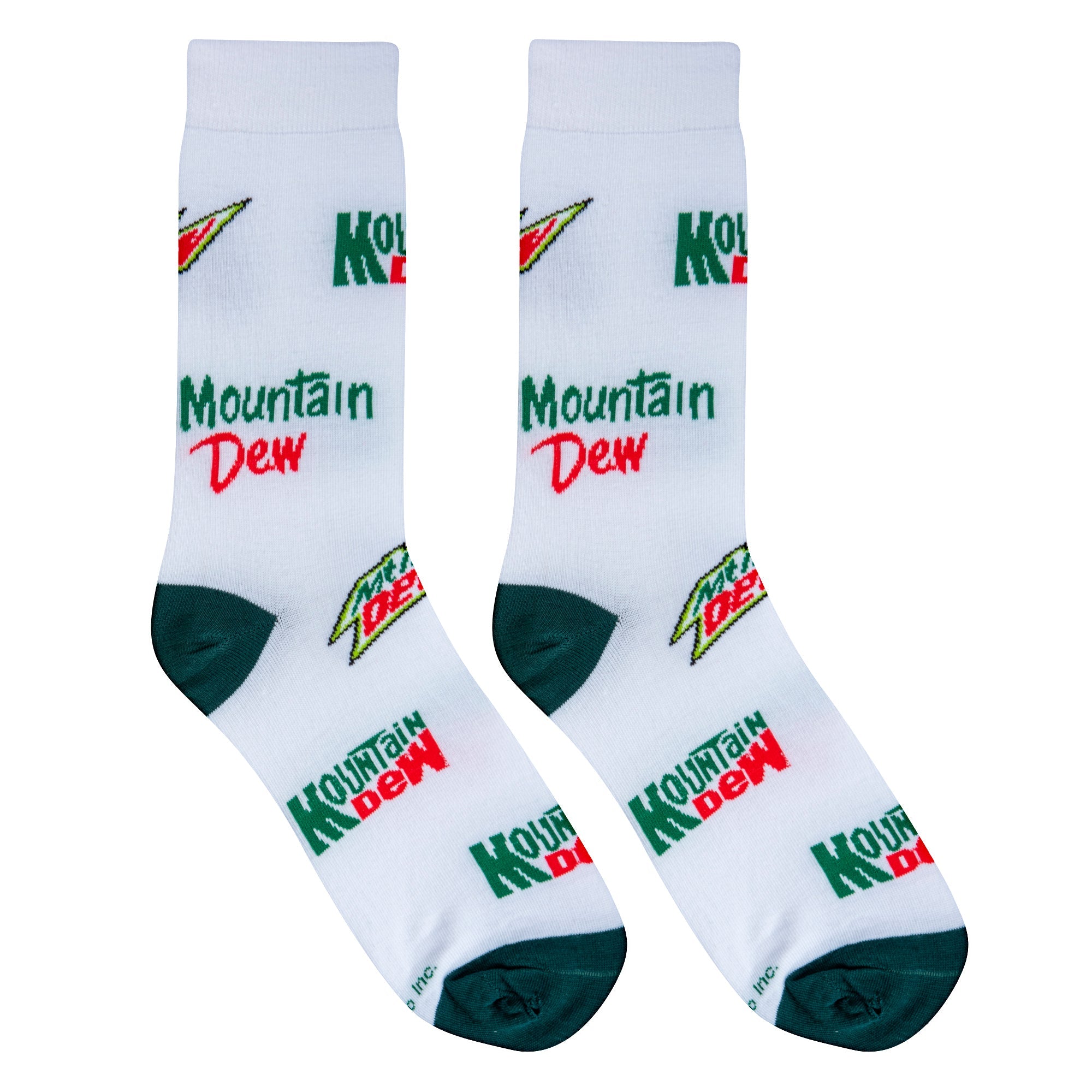 Mountain Dew Crew Socks - Premium Socks from Crazy Socks - Just $8! Shop now at Pat's Monograms