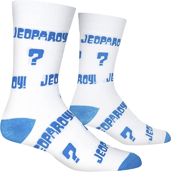 Jeopardy Crew Socks - Premium Socks from Crazy Socks - Just $7.0! Shop now at Pat's Monograms