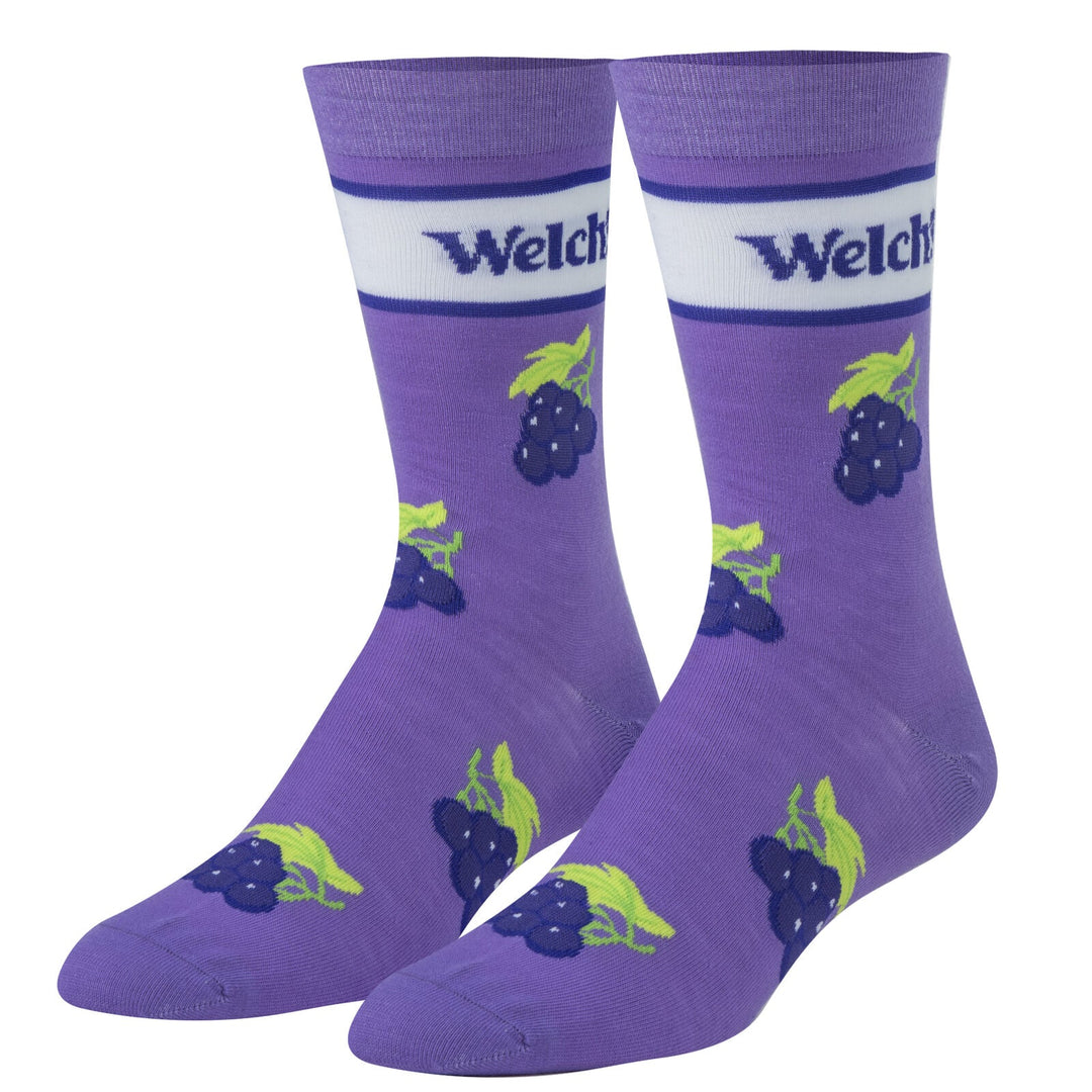 Welch's Grape Crew Socks - Premium Socks from Crazy Socks - Just $7.00! Shop now at Pat's Monograms